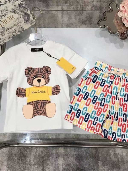 Children Summer T-shirt Set W477