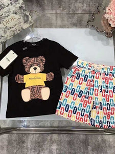 Children Summer T-shirt Set W477