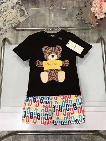 Children Summer T-shirt Set W477