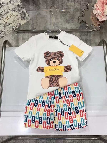 Children Summer T-shirt Set W477