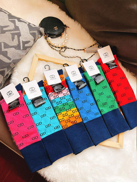 Adult Socks 6 Pairs Of Mixed Colors W323