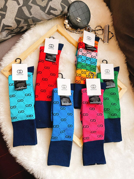 Adult Socks 6 Pairs Of Mixed Colors W323