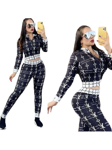 Women Clothing Sports Suit 2 Piece Set W293