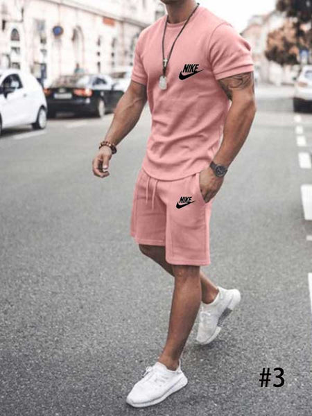 Men's Summer T-Shirt Cotton Suit W572