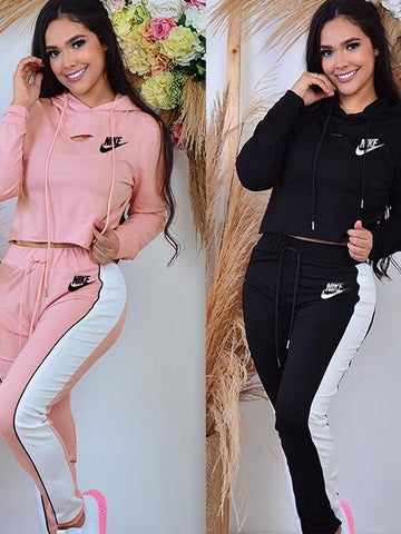 Spring/Autumn Hooded Sports Suit W104