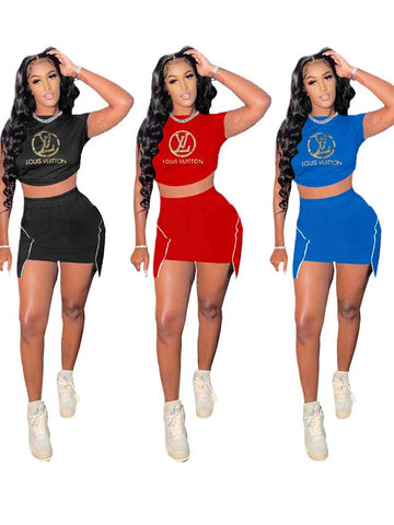 Women Summer T-Shirt Set W471